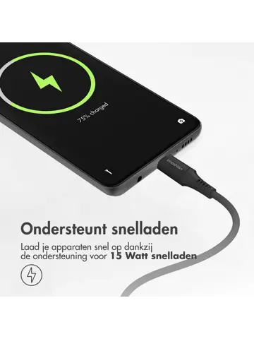 Gevlochten USB-C naar USB kabel