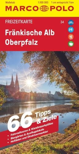 Toeristische kaart FZK 4 Fränkische Alb