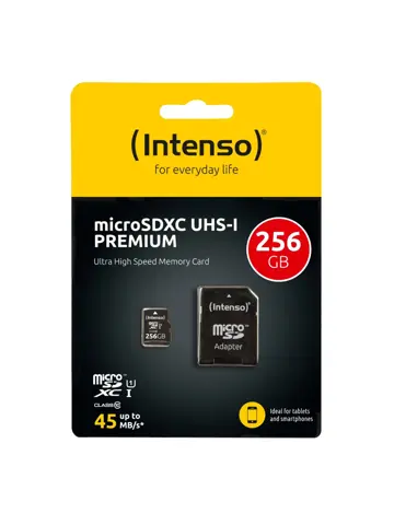 Micro SDXC kaart - Premium - 256GB