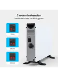 Convectorkachel – 2000W – Wit