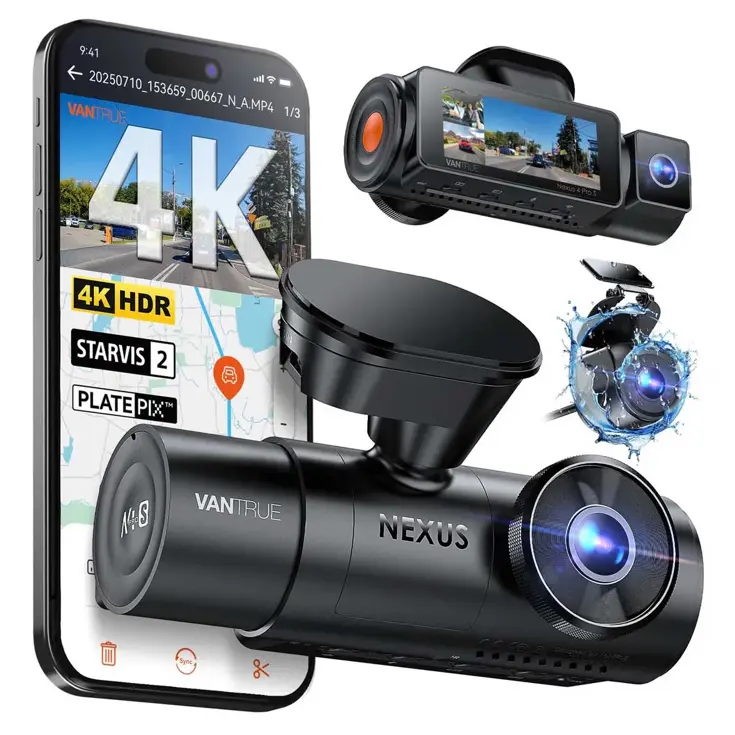 Vantrue N4 Pro S Cloud 3CH 4K Wifi GPS dashcam