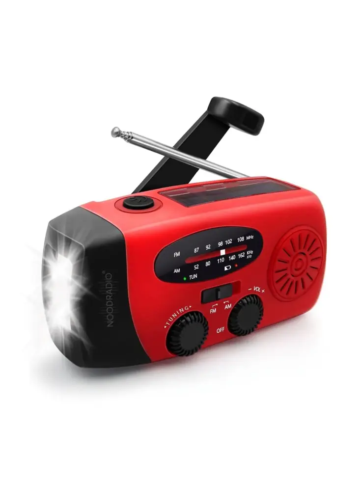 Noodradio® Solar Powerbank Opwindbaar