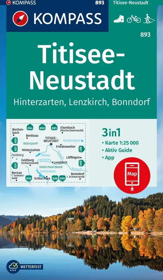 Kompass Wandelkaart WK893 Titisee - Neustadt