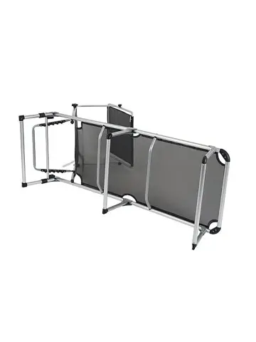 Bo-Camp Ligbed Zonnescherm 5 Standen Zwart