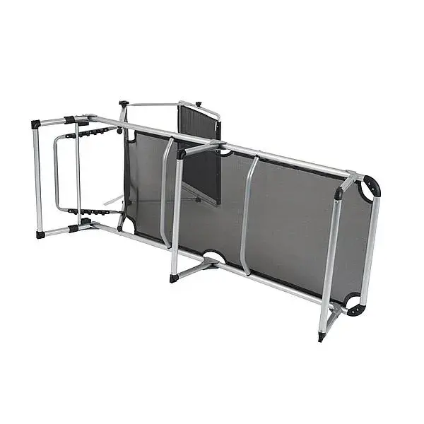 Bo-Camp Ligbed Zonnescherm 5 Standen Zwart
