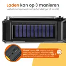 Goliving Noodradio - Solar Powerbank 10000mAh
