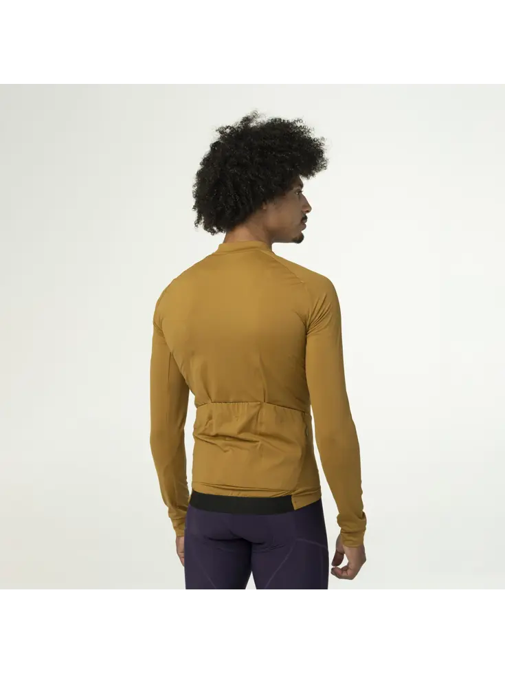 Solid Fietsshirt Lange Mouwen Performance  Heren