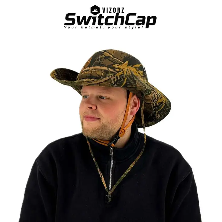 Vizorz SwitchCap fietshelm - Camo urban