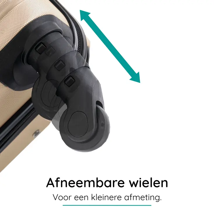 Reiskoffer M ABS 74L met TSA-slot en 360° wielen