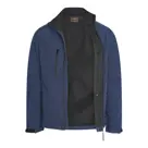 Heren Softshell Zip Jacket Navy Cappuccino Italia