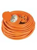 Verlengsnoer Oranje 20m - 2x1,0mm oranje