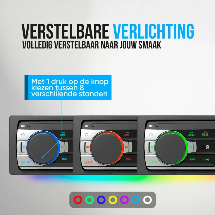 Autoradio met Bluetooth - 1DIN