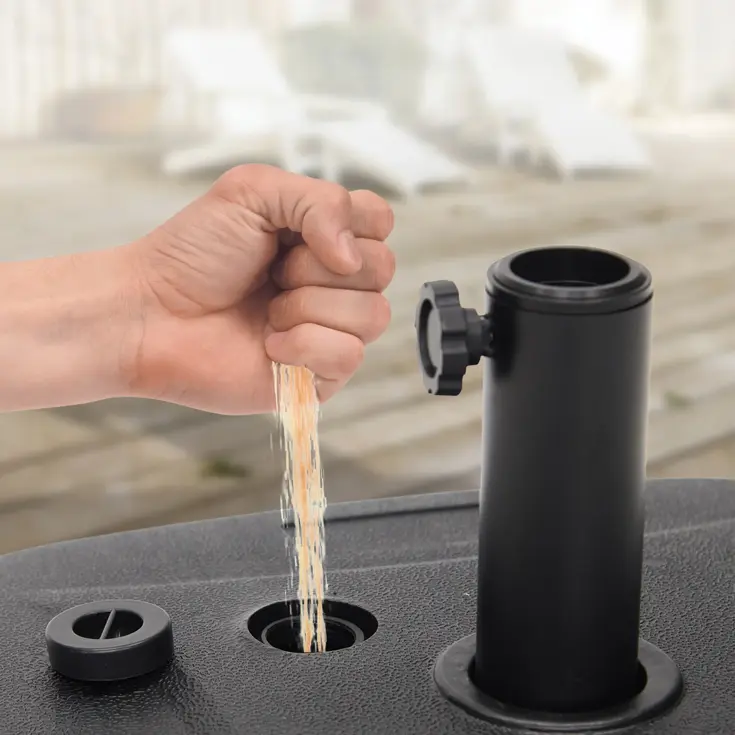 Parasolvoet - Vulbaar - 40KG - Compact en Stabiel