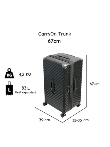 Trunk Harde middenmaat koffer 83 liter