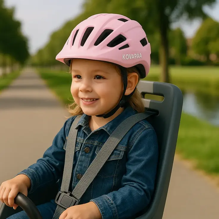 Lappi Fietshelm Baby met Opberghoes