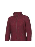 Dames wollen full-zip vest Tuva Jaquard