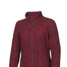 Dames wollen full-zip vest Tuva Jaquard