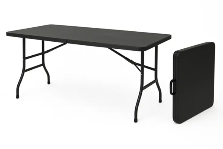 Campingtafel inklapbaar 180x70 cm - Black