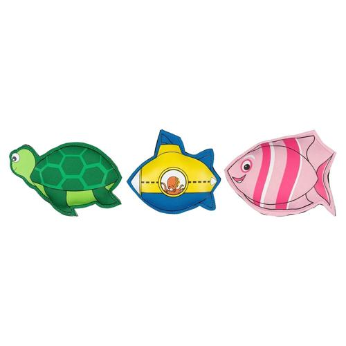 Duik Dieren 3 stuks - Schildpad - Onderzeeër - Vis