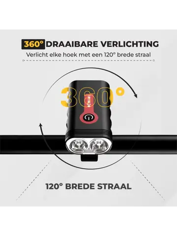 Fietsverlichting set 2400 lumen