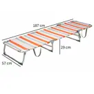 Ligbed 2x - Aluminium - Opvouwbaar -