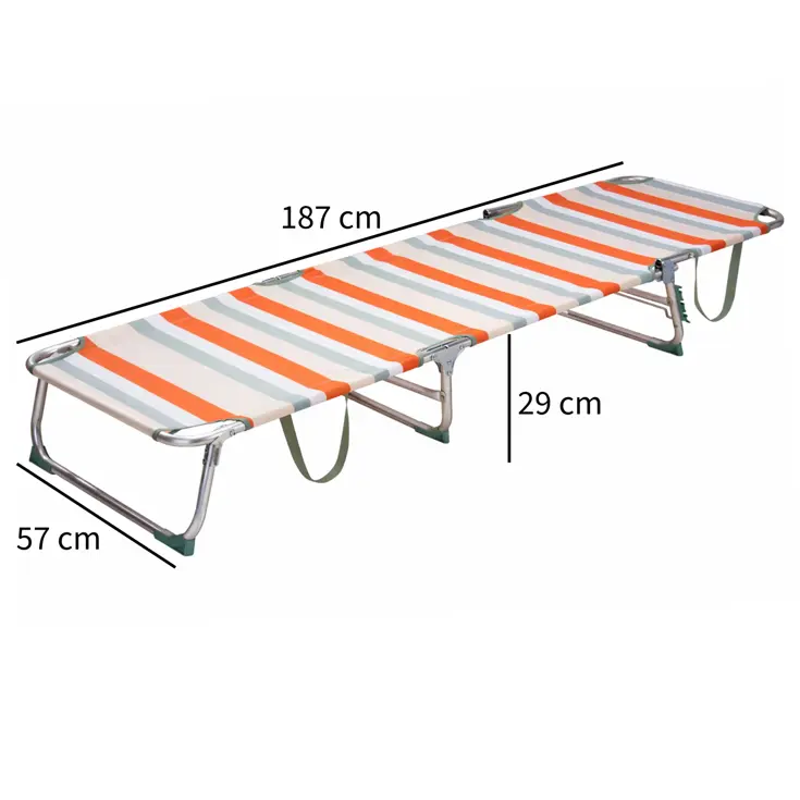 Ligbed Aluminium 3-Standen Opvouwbaar -