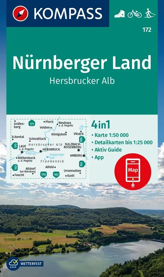 Wandelkaart WK172 Nürnberger Land