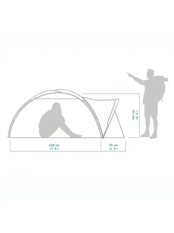 Duo lichtgewicht hiking tent