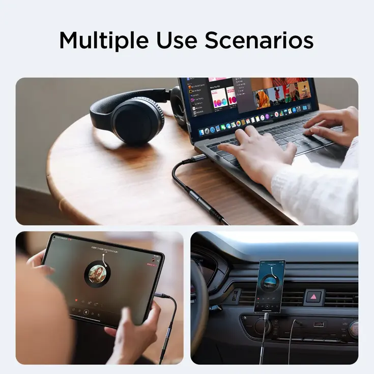 Audio adapter USB-C - Zwart - Joyroom