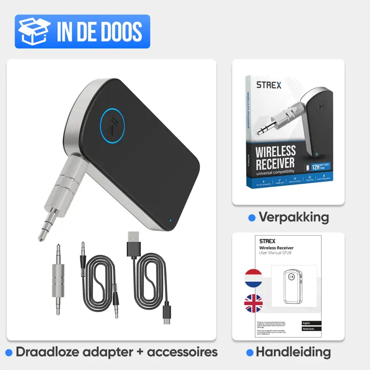 Bluetooth Receiver - 3.5MM AUX