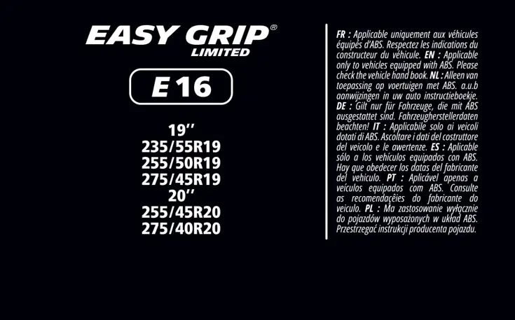 Sneeuwkettingen - Easy Grip - EG-E16