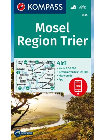 Wandelkaart WK834 Mosel Region Trier