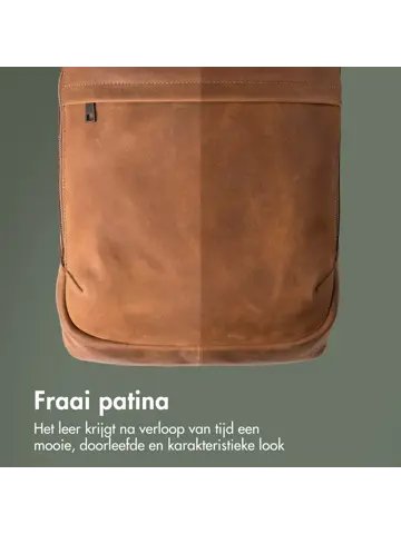 Accezz Leren Laptop rugtas