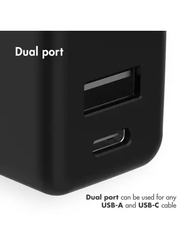 Oplader USB-C & USB - 20W