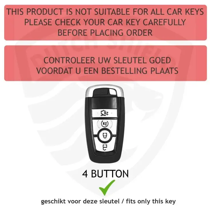 TPU Sleutelhoesje voor Ford zwart B4