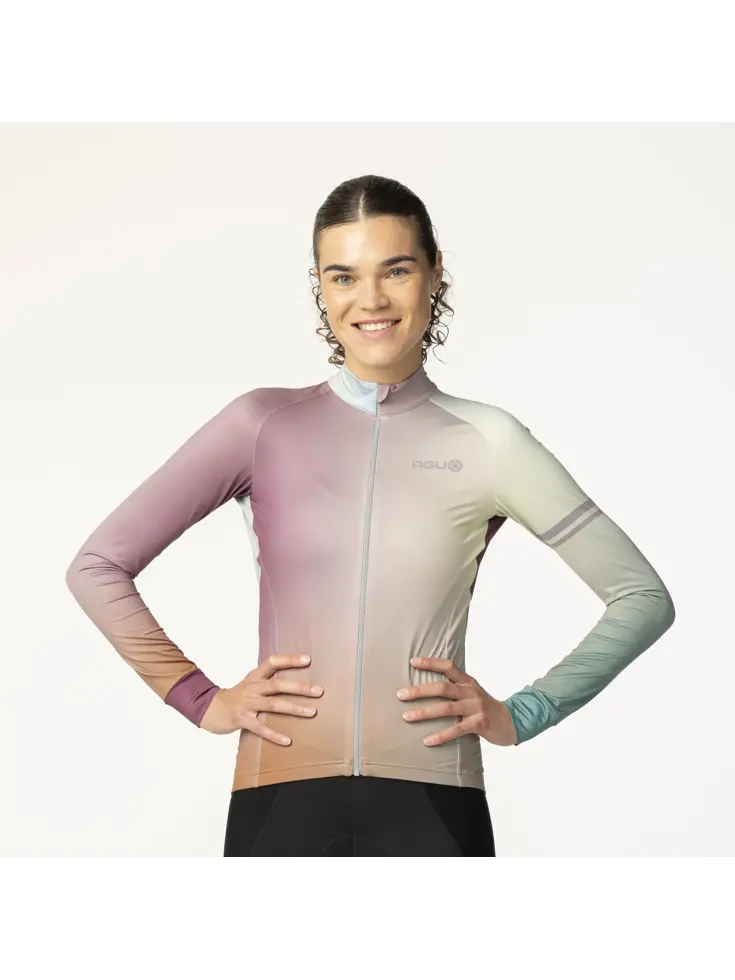Gradient Fietsshirt Lange Mouwen Performance Dames