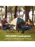Campingstoelen XL – 2-pack – Blauw