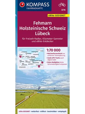 Fietskaart FK 3316 Fehmarn - Holstein