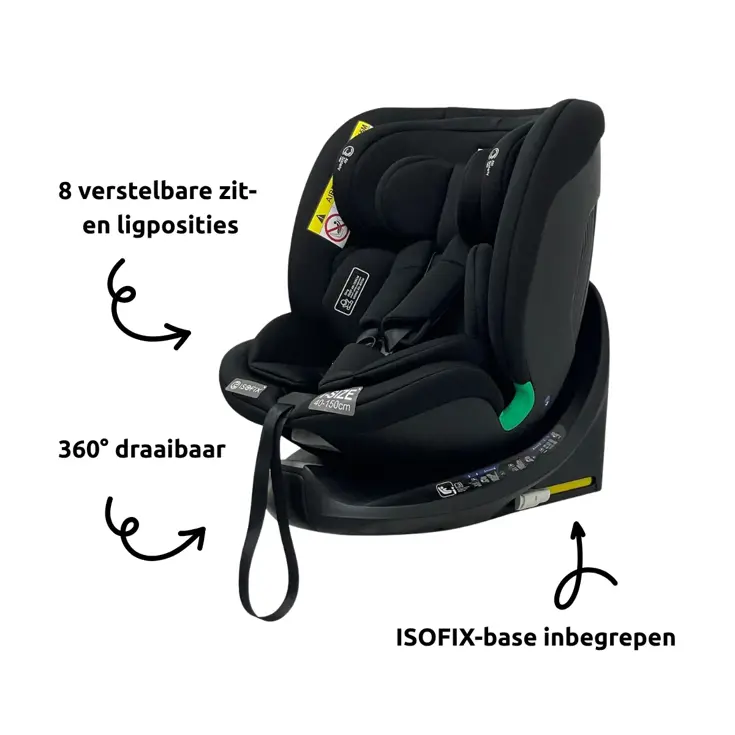 Mae 40-150 cm 360° i-Size Autostoel