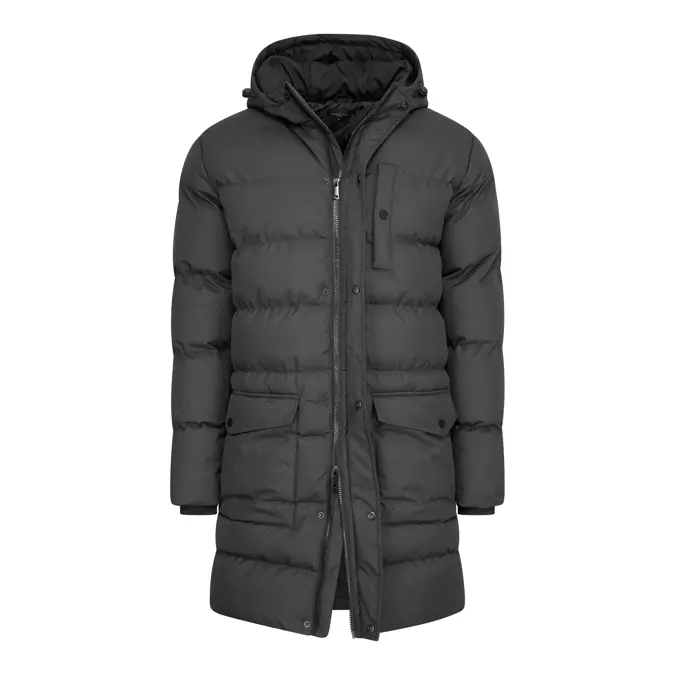 Heren Long Puffer Jacket Cappuccino Italia
