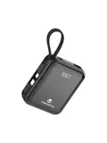 Powerbank 10.000 mAh met ingebouwde kabels