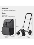 Boodschappentrolley deluxe – 60 liter