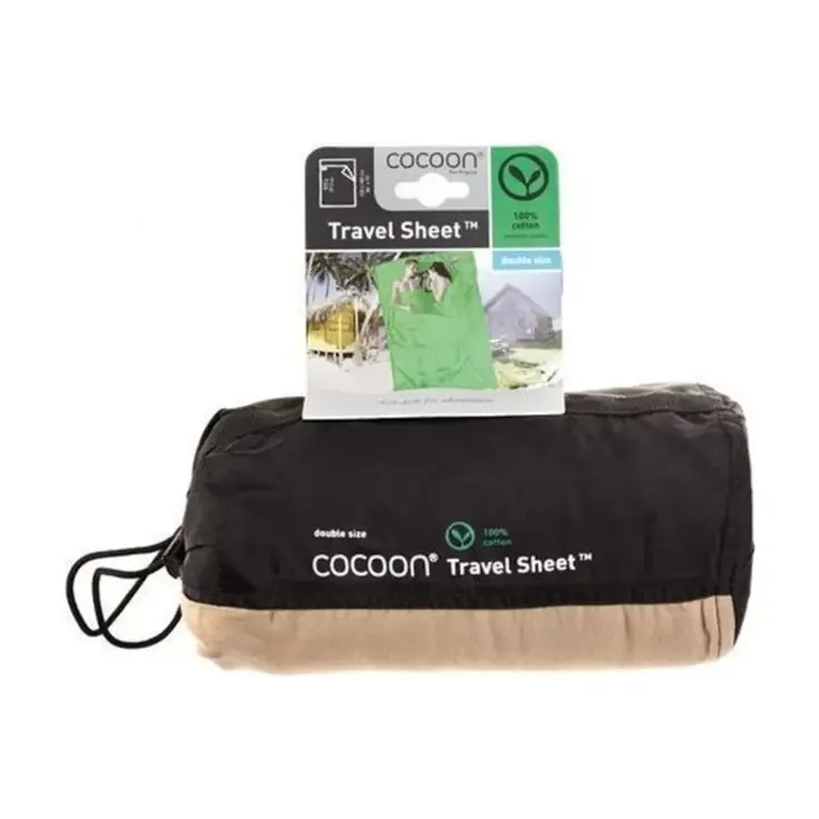 Cocoon Lakenzak Dubbel 100 % Katoen Grijs / Blauw