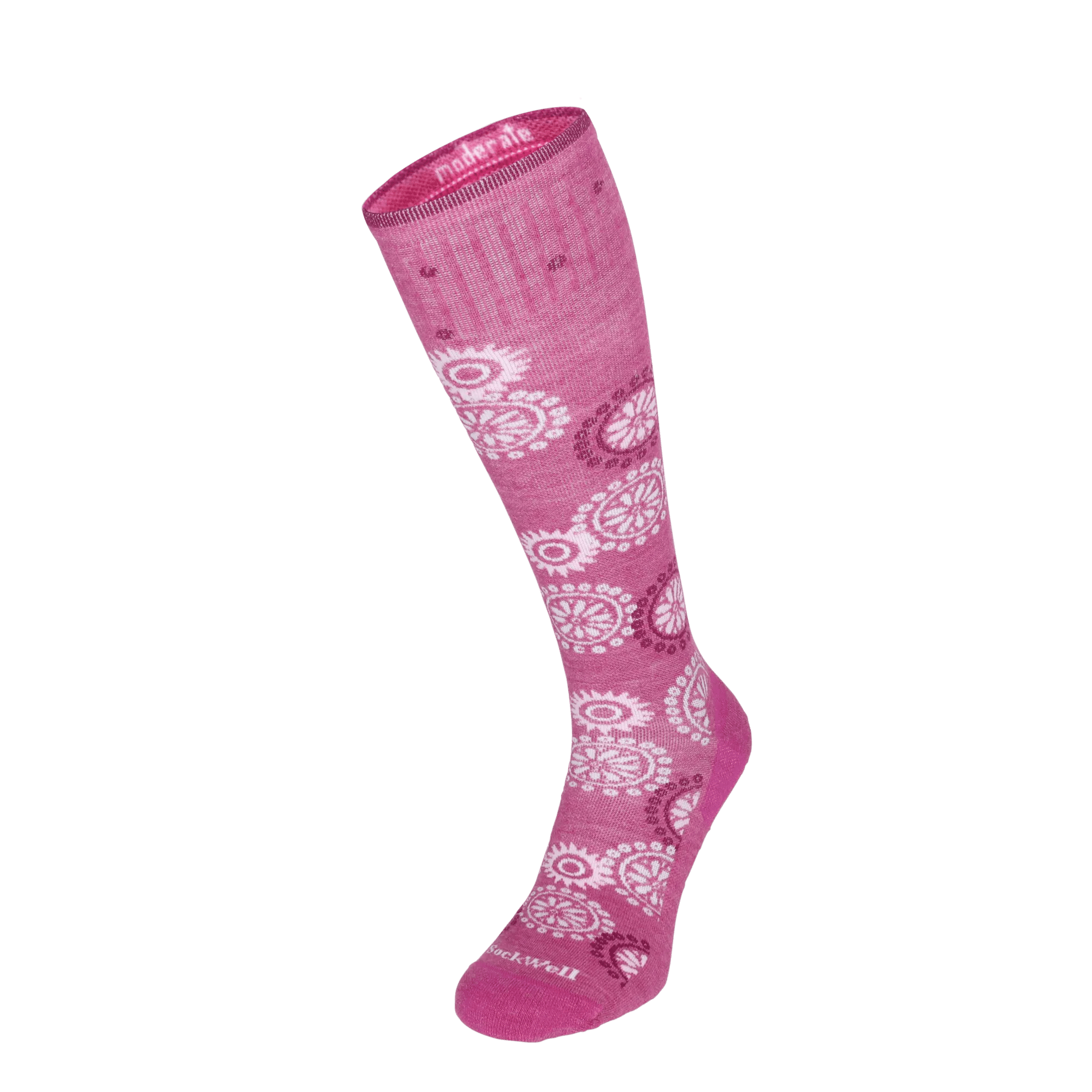 Sockwell Block Print  Compressiesok  Rood