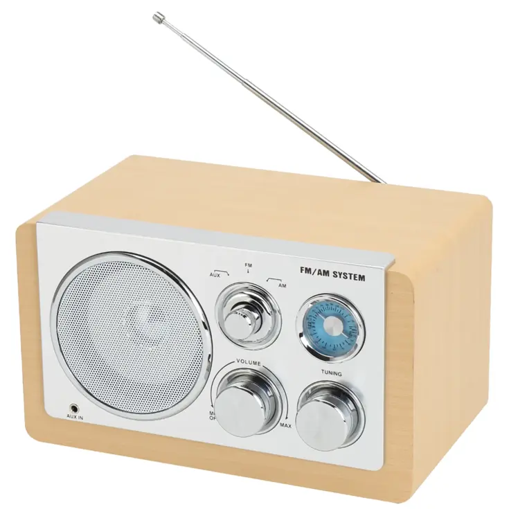 FM radio AUX input Retro design