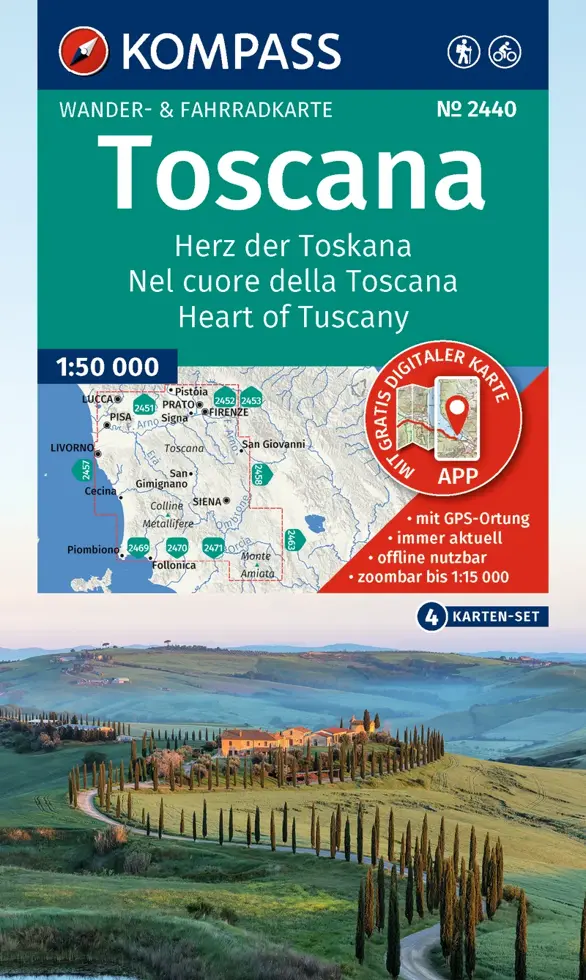 Wandelkaart WK2440 Toscana