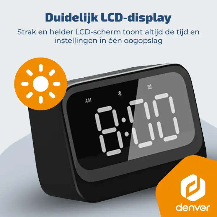FM Klokradio Bluetooth Dual Alarm