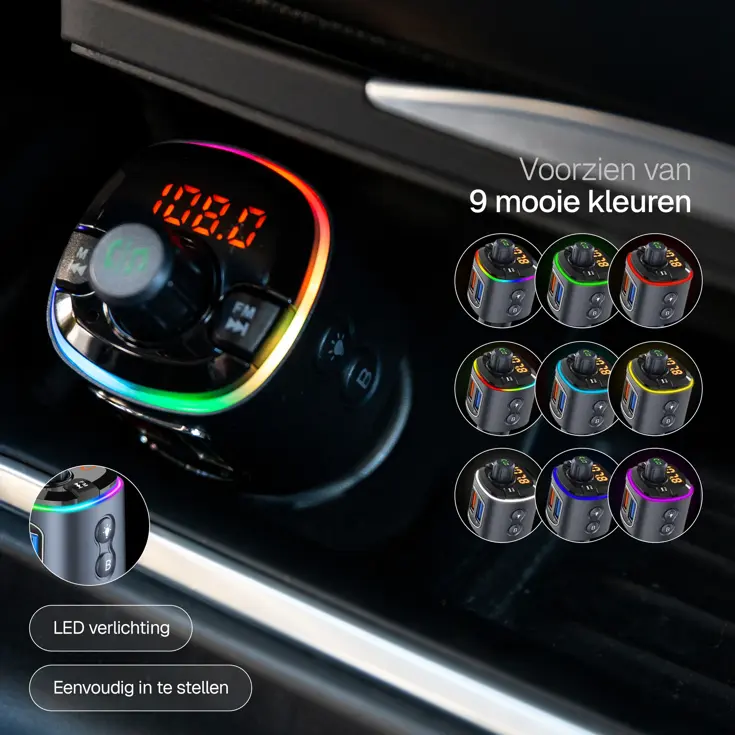 Wegman Bluetooth FM Transmitter Carkit USB C