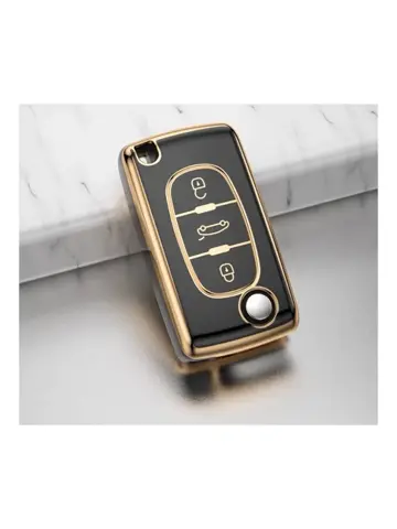 TPU Sleutelhoesje voor Citroën goud D3