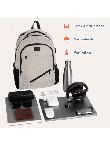 Rugtas – 28L – 15,6 Inch – Beige